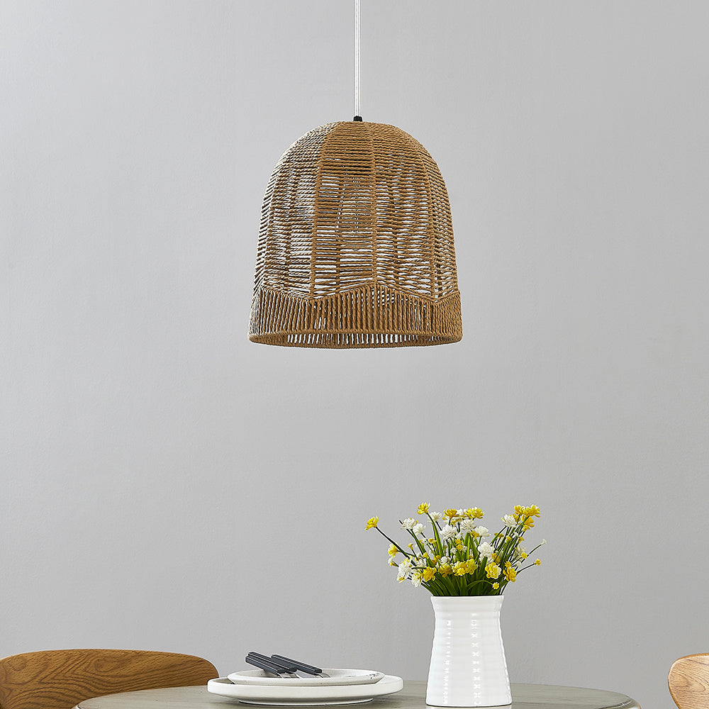 Pendant Lamps with Crafting Captivating Rattan Frame & Dimmable Switch