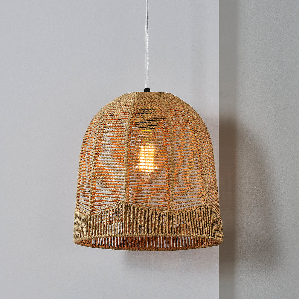 Pendant Lamps with Crafting Captivating Rattan Frame & Dimmable Switch