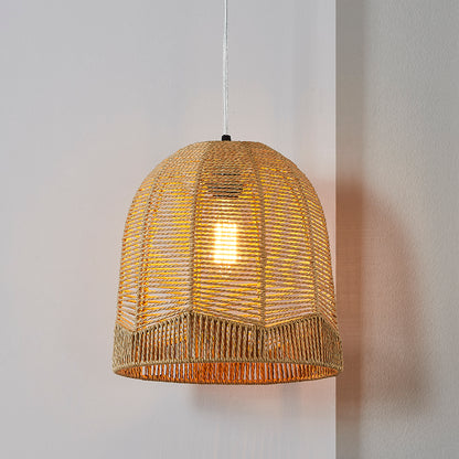 Pendant Lamps with Crafting Captivating Rattan Frame & Dimmable Switch