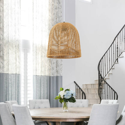 Pendant Lamps with Crafting Captivating Rattan Frame & Dimmable Switch