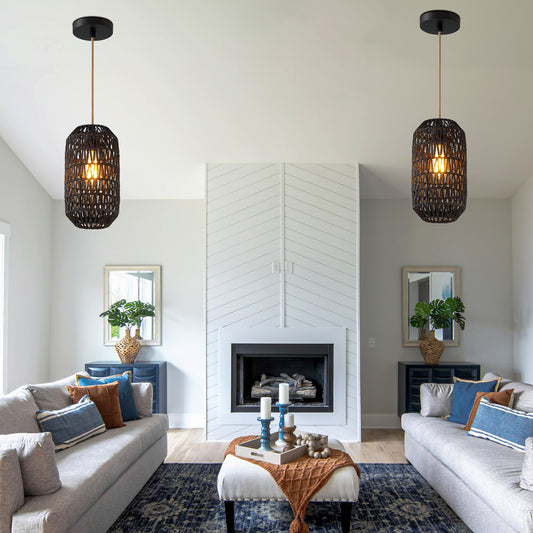 Cylinder Pendant Lights for Living Room & Kitchen & Hall
