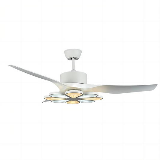 New Design Flower Ceiling Fan Lamp with Electric Fan 3 Speed Remote Control High Quality Blades Ceiling Fan Light