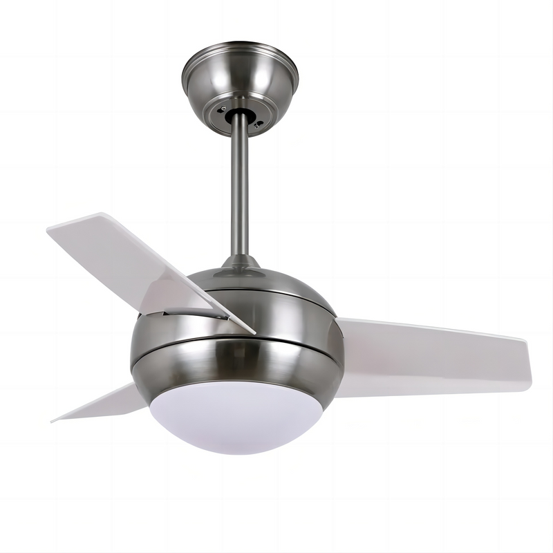 Design Small Ceiling Light and Fan for Kids Room 3 PCS Plastic Blade Mini Ceiling Fan with Light and Remote Control