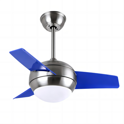 Design Small Ceiling Light and Fan for Kids Room 3 PCS Plastic Blade Mini Ceiling Fan with Light and Remote Control