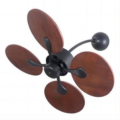 Wall Fans Wood Blades Wall Mounted Modern Wall Fan with Remote Control