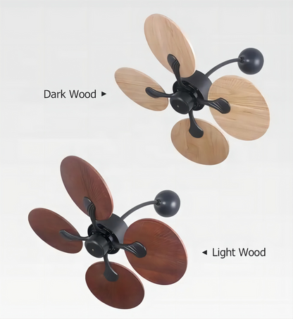 Wall Fans Wood Blades Wall Mounted Modern Wall Fan with Remote Control