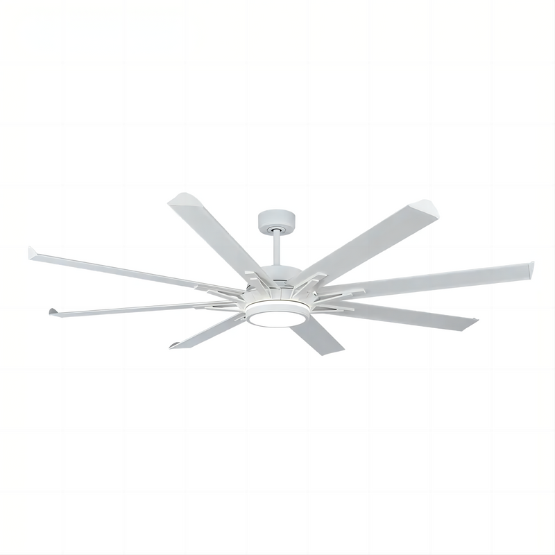 78 Inch Large Metal 8 Blades Ceiling Fan Light High Speed Industry DC Motor Remote Control Ceiling Fan